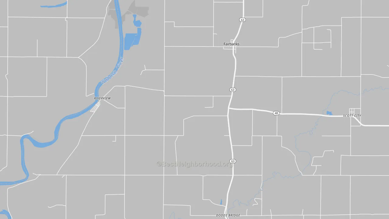 Bike Grade map of 47849, IN
