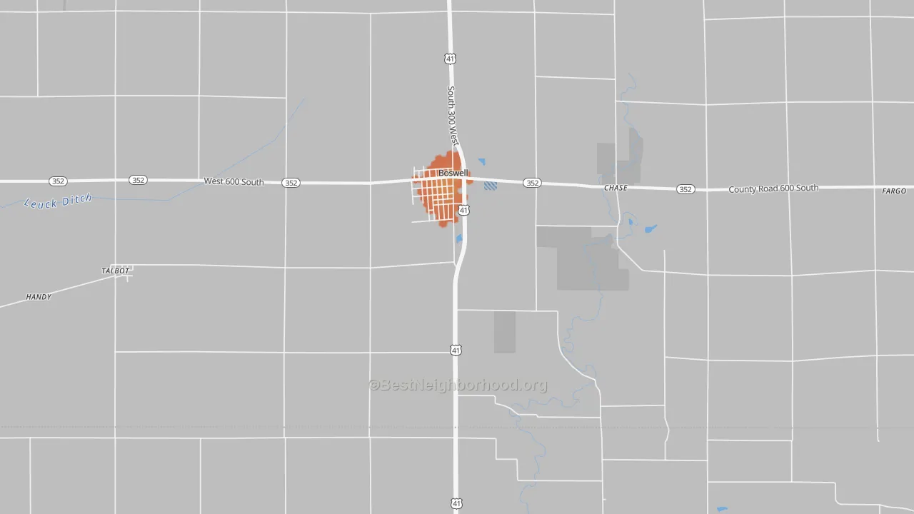 Bike Grade map of 47921, IN
