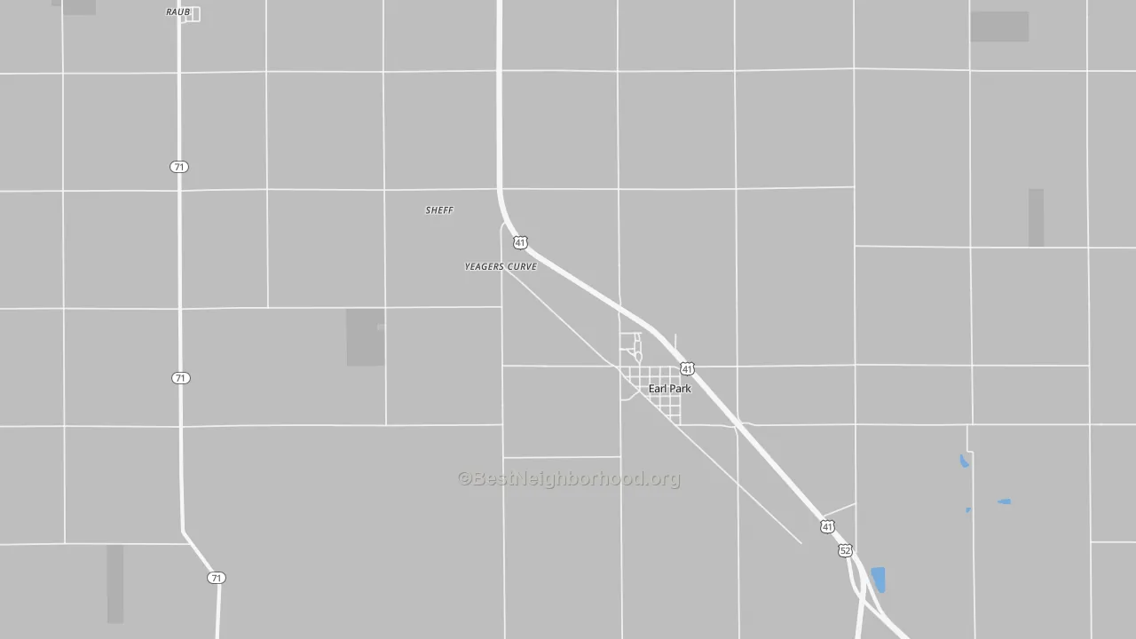Bike Grade map of 47942, IN