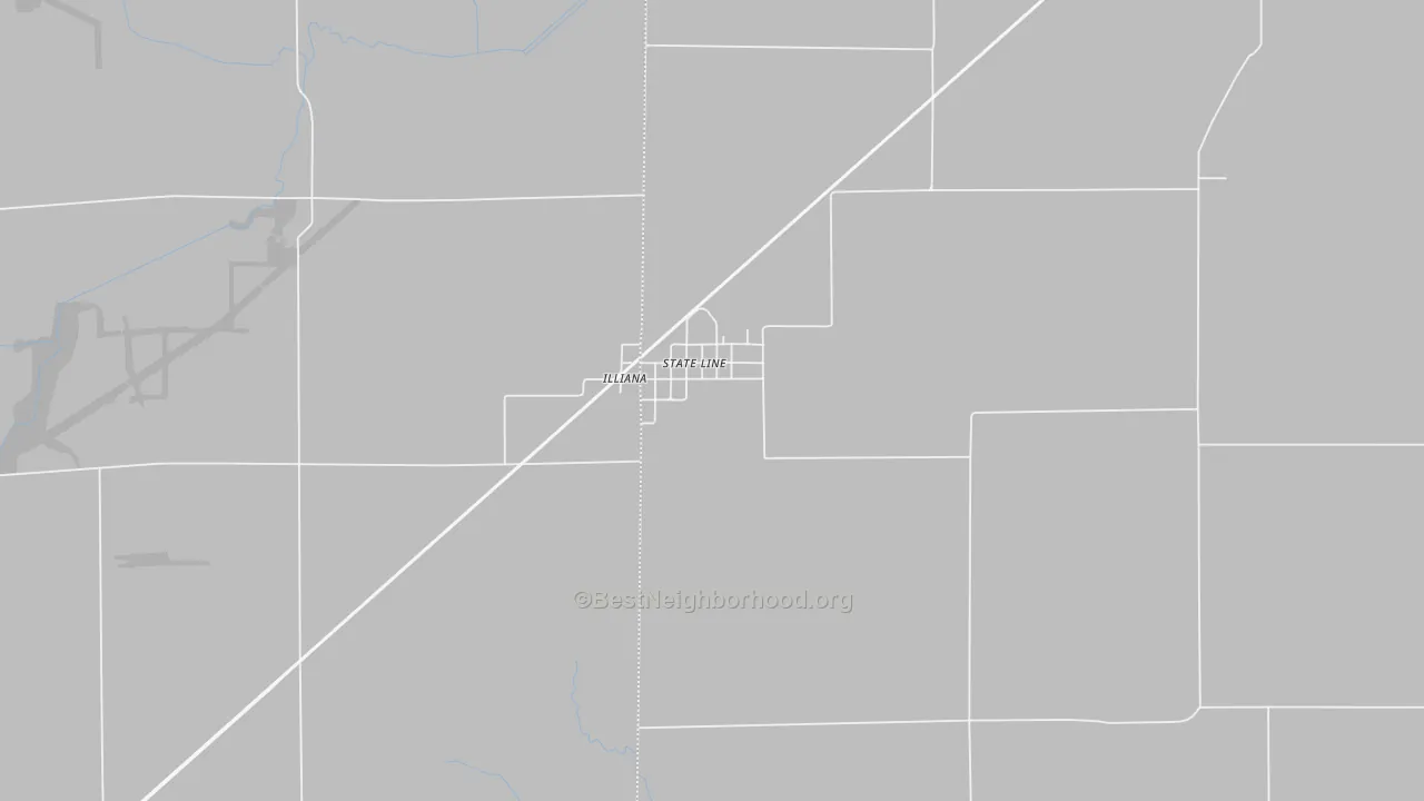 Bike Grade map of 47982, IN