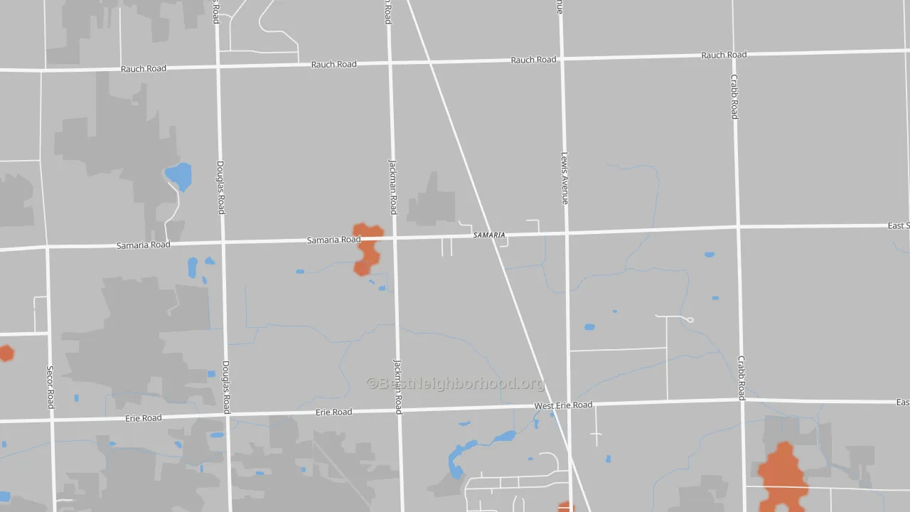 Bike Grade map of 48177, MI