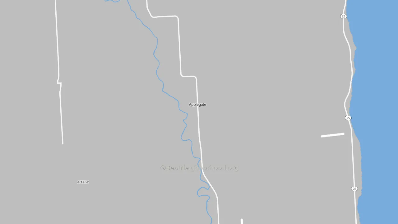 Bike Grade map of 48401, MI