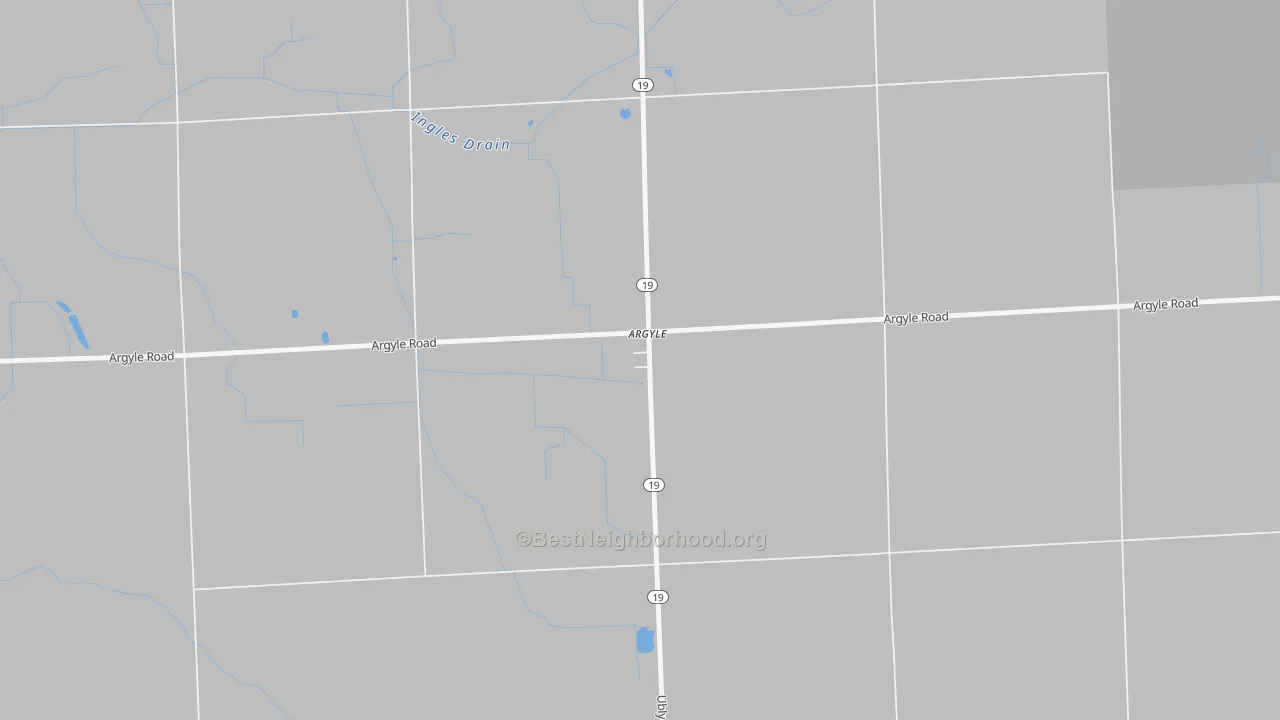 Bike Grade map of 48410, MI