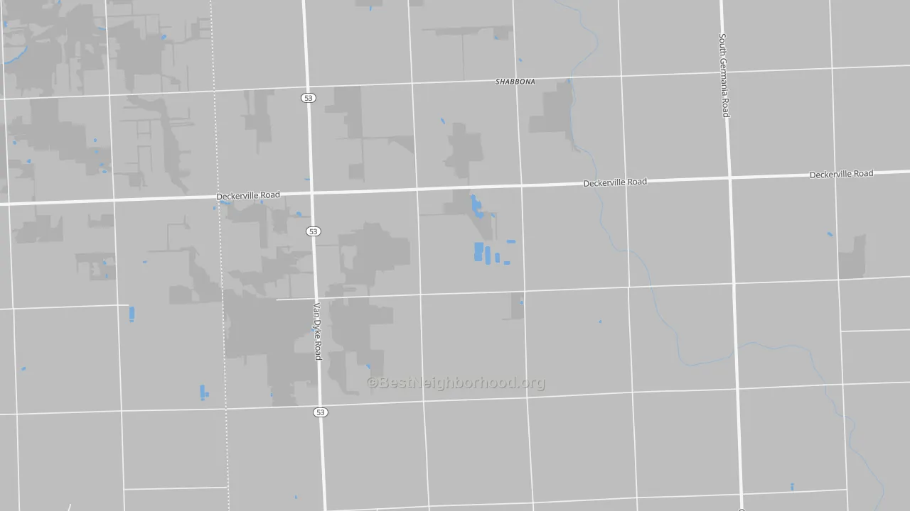Bike Grade map of 48426, MI