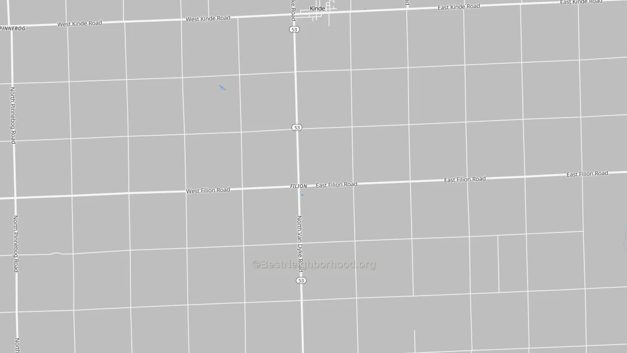 Bike Grade map of 48432, MI