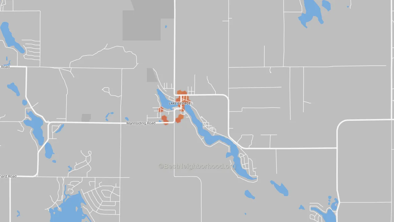 Bike Grade map of 48633, MI