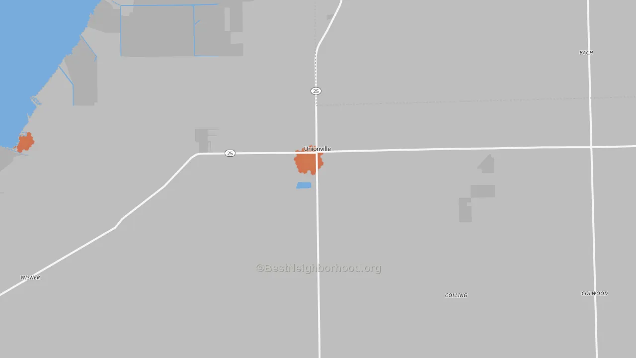 Bike Grade map of 48767, MI