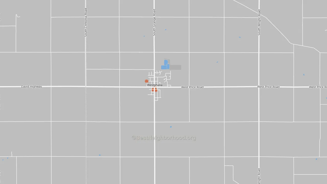 Bike Grade map of 48894, MI