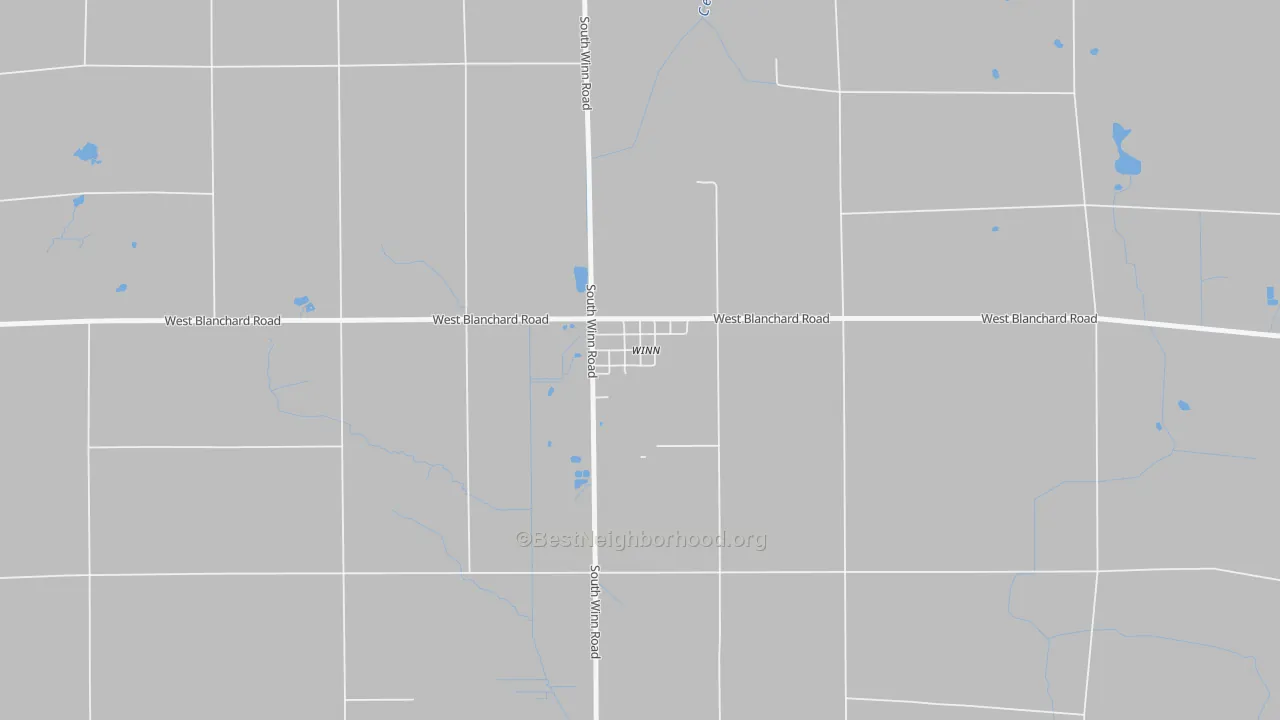 Bike Grade map of 48896, MI
