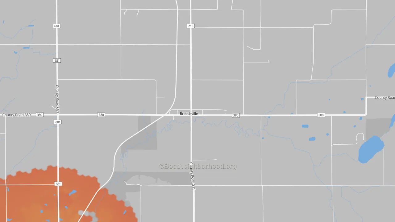 Bike Grade map of 49027, MI