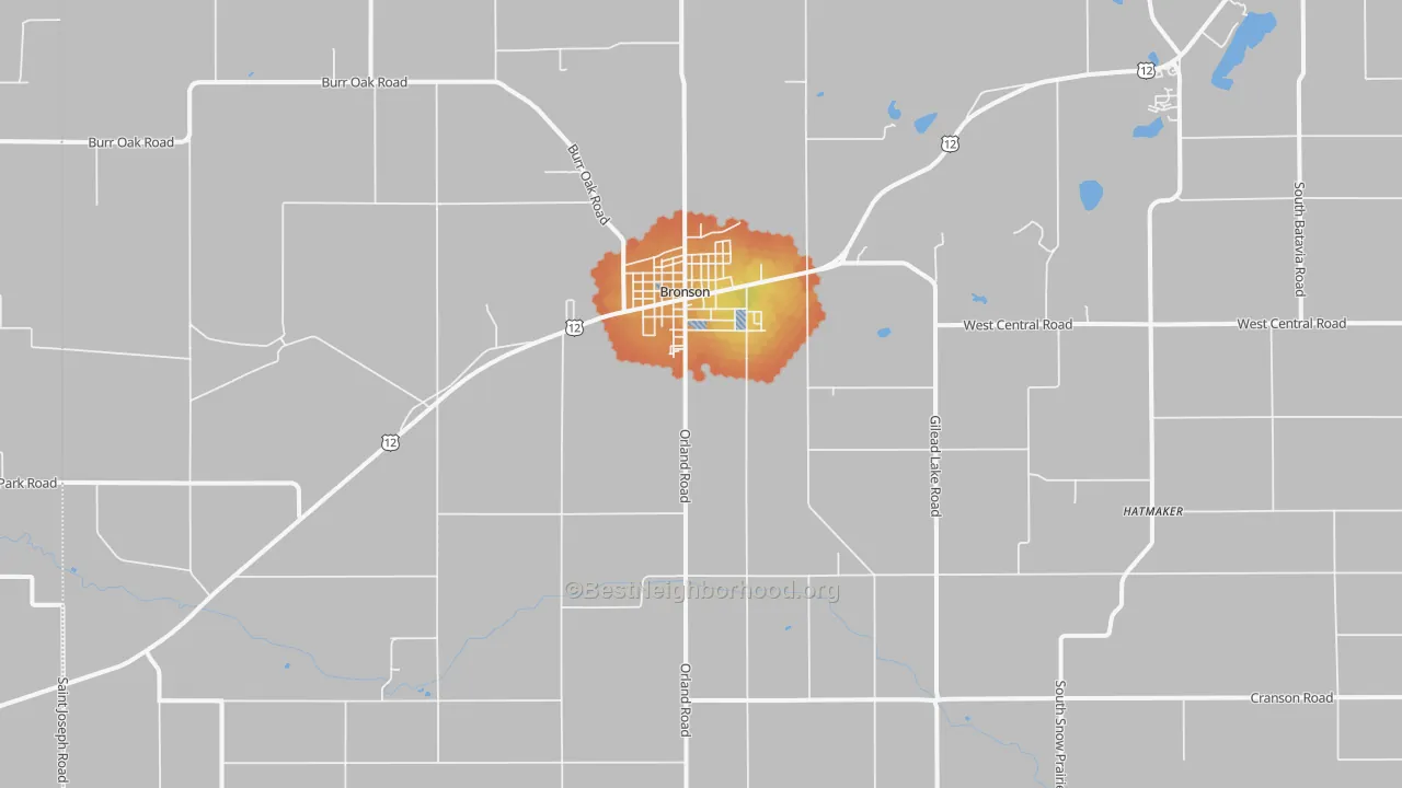 Bike Grade map of 49028, MI