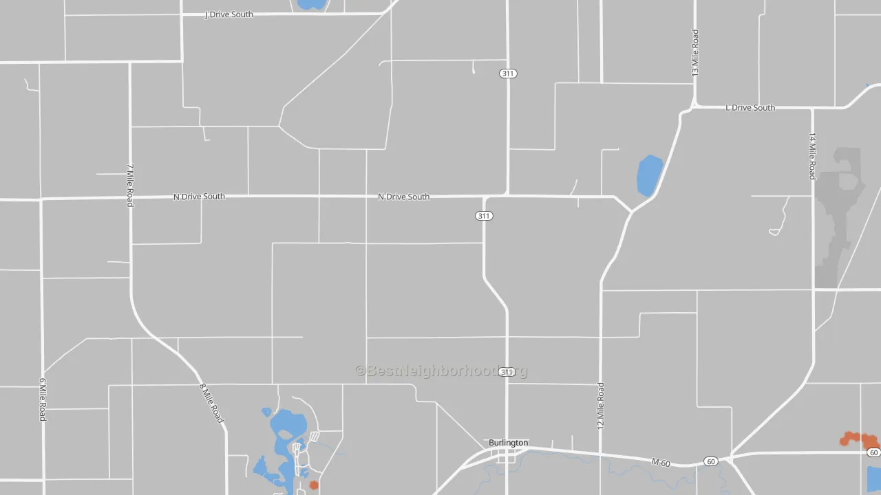 Bike Grade map of 49029, MI