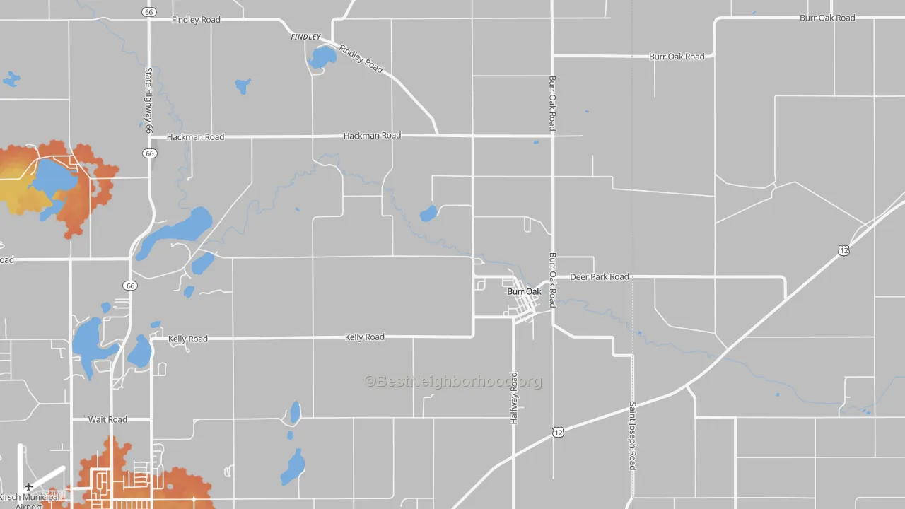 Bike Grade map of 49030, MI