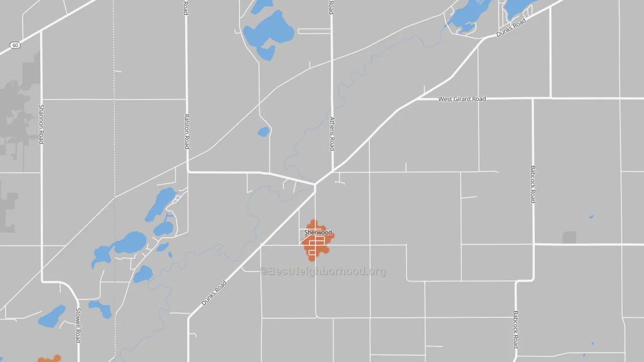 Bike Grade map of 49089, MI