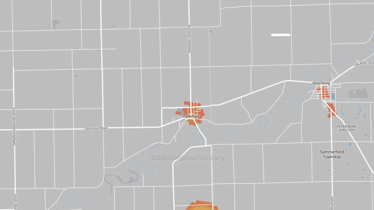 Bike Grade map of 49238, MI