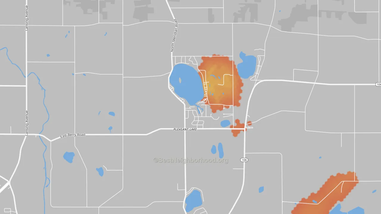 Bike Grade map of 49272, MI
