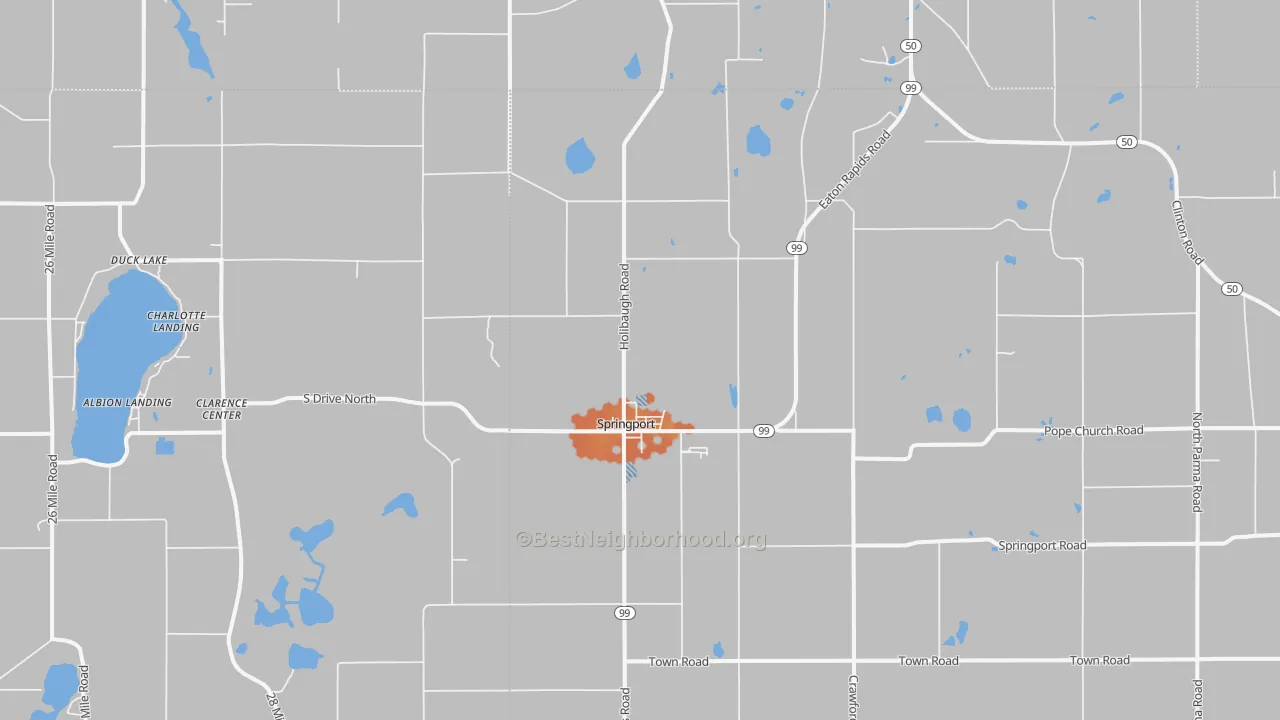 Bike Grade map of 49284, MI