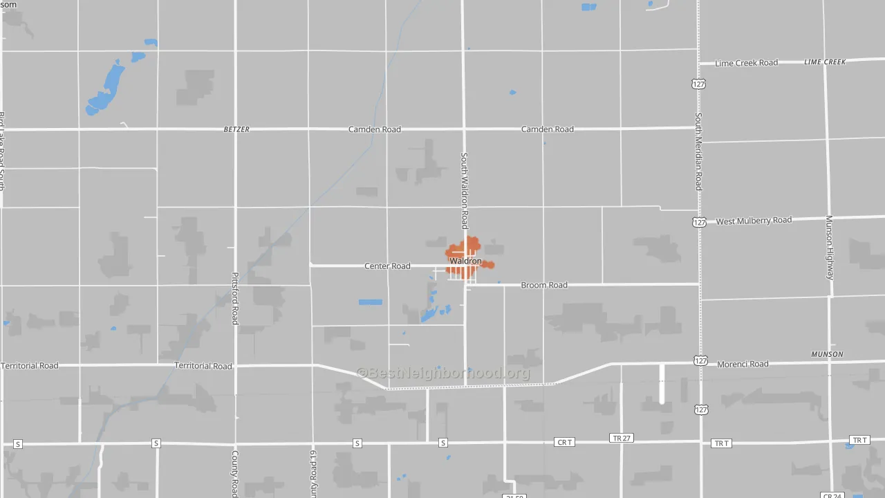 Bike Grade map of 49288, MI