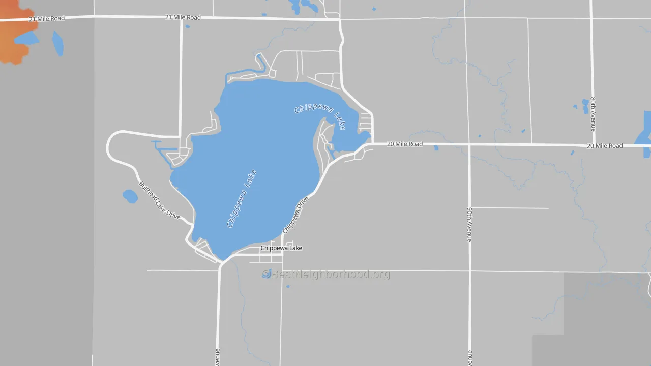 Bike Grade map of 49320, MI