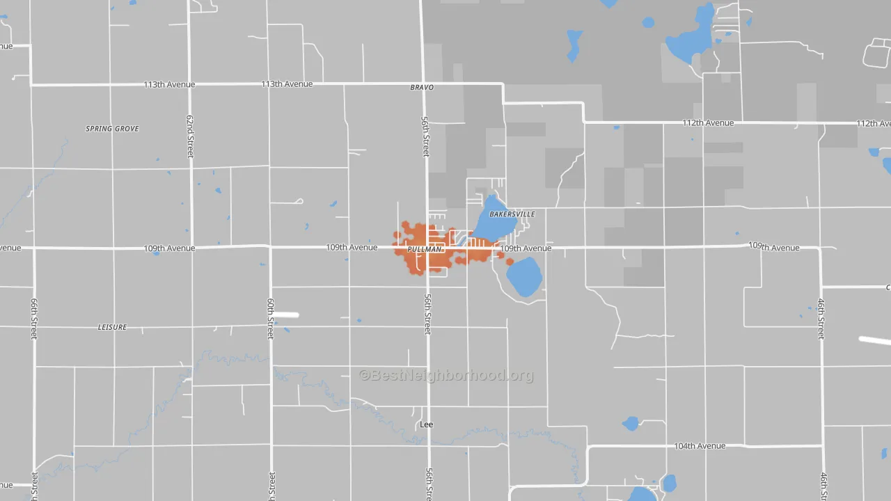 Bike Grade map of 49450, MI