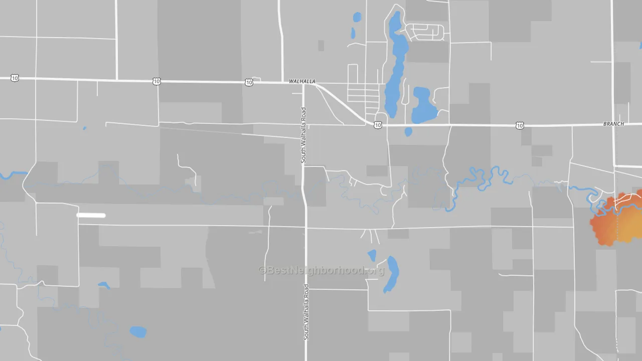 Bike Grade map of 49458, MI