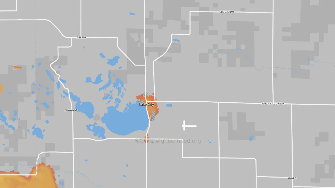 Bike Grade map of 49651, MI