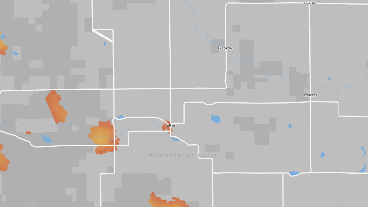 Bike Grade map of 49656, MI