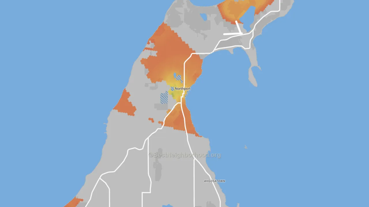 Bike Grade map of 49670, MI