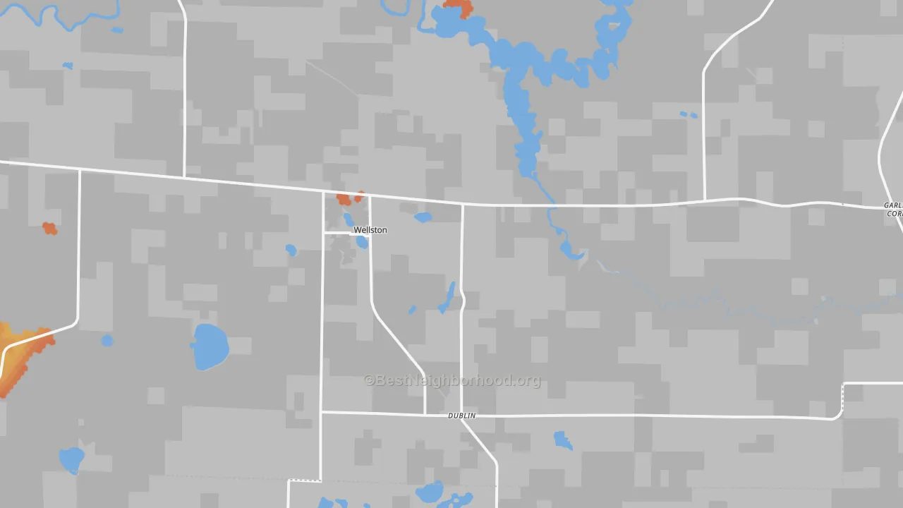 Bike Grade map of 49689, MI