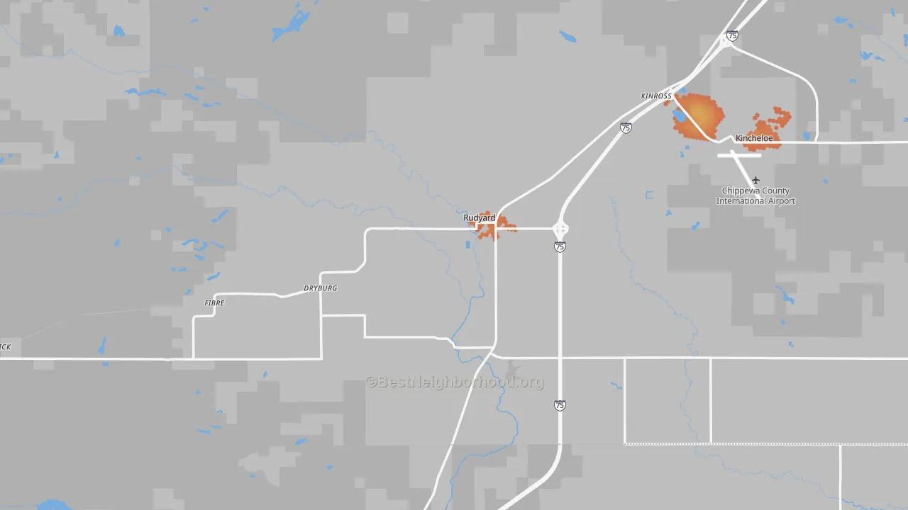 Bike Grade map of 49780, MI