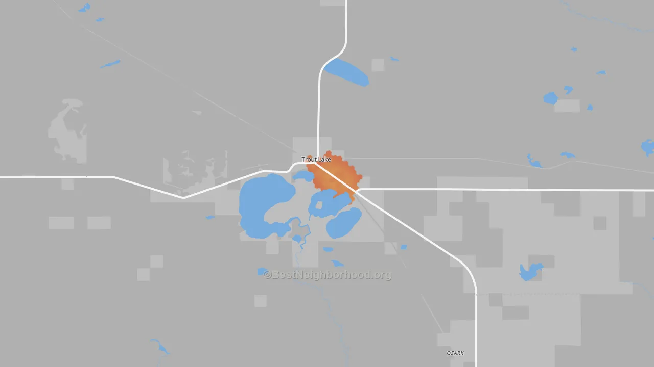 Bike Grade map of 49793, MI