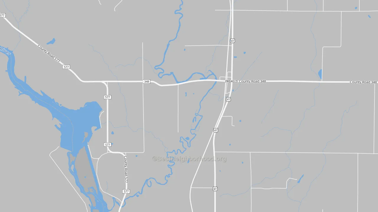 Bike Grade map of 49848, MI