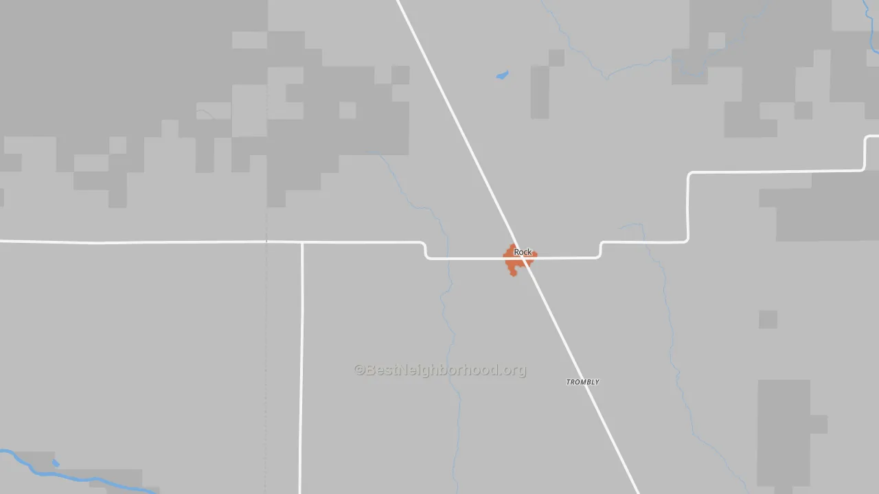 Bike Grade map of 49880, MI