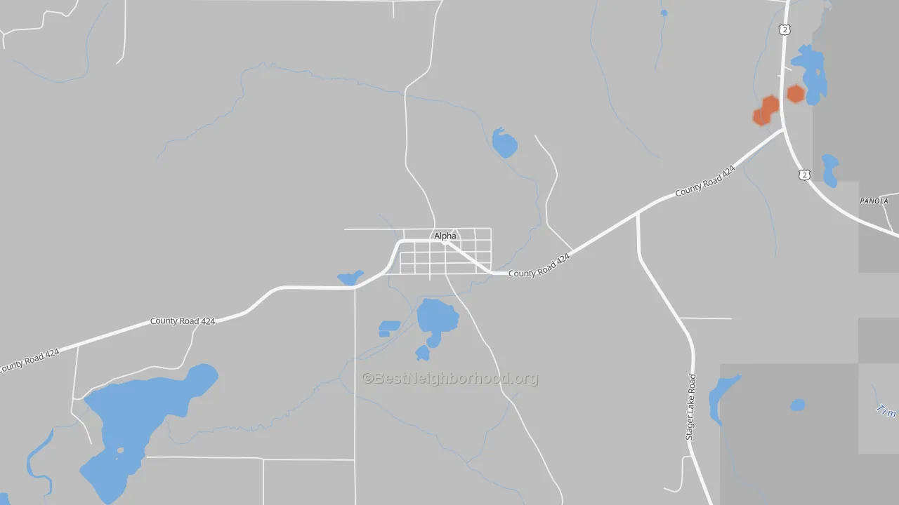 Bike Grade map of 49902, MI