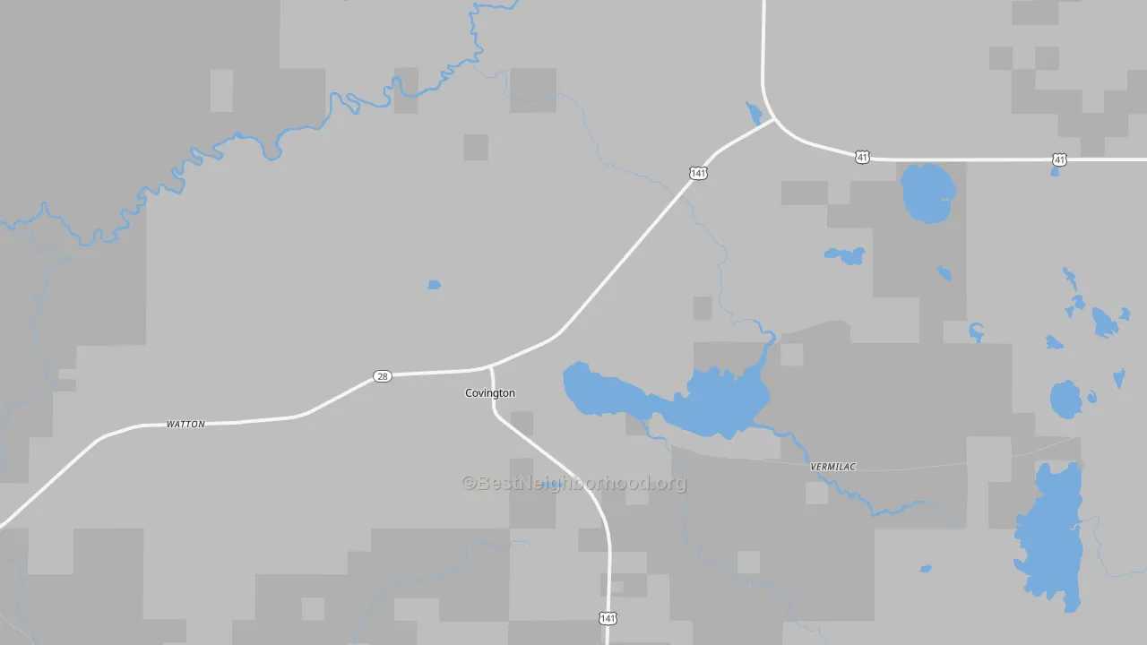Bike Grade map of 49919, MI