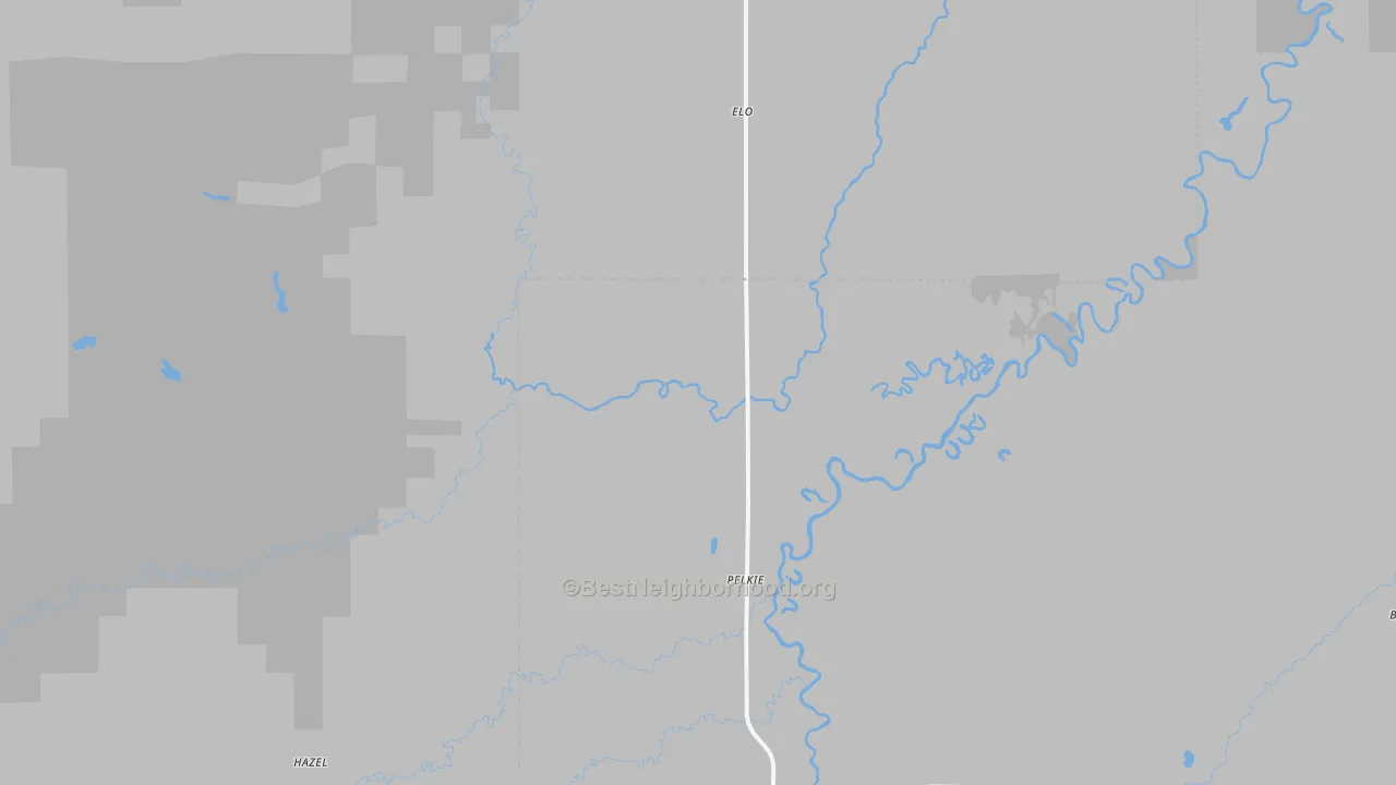 Bike Grade map of 49958, MI