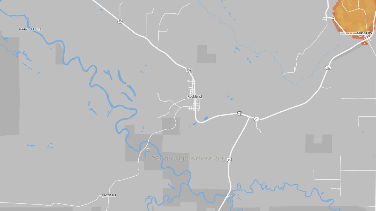Bike Grade map of 49960, MI