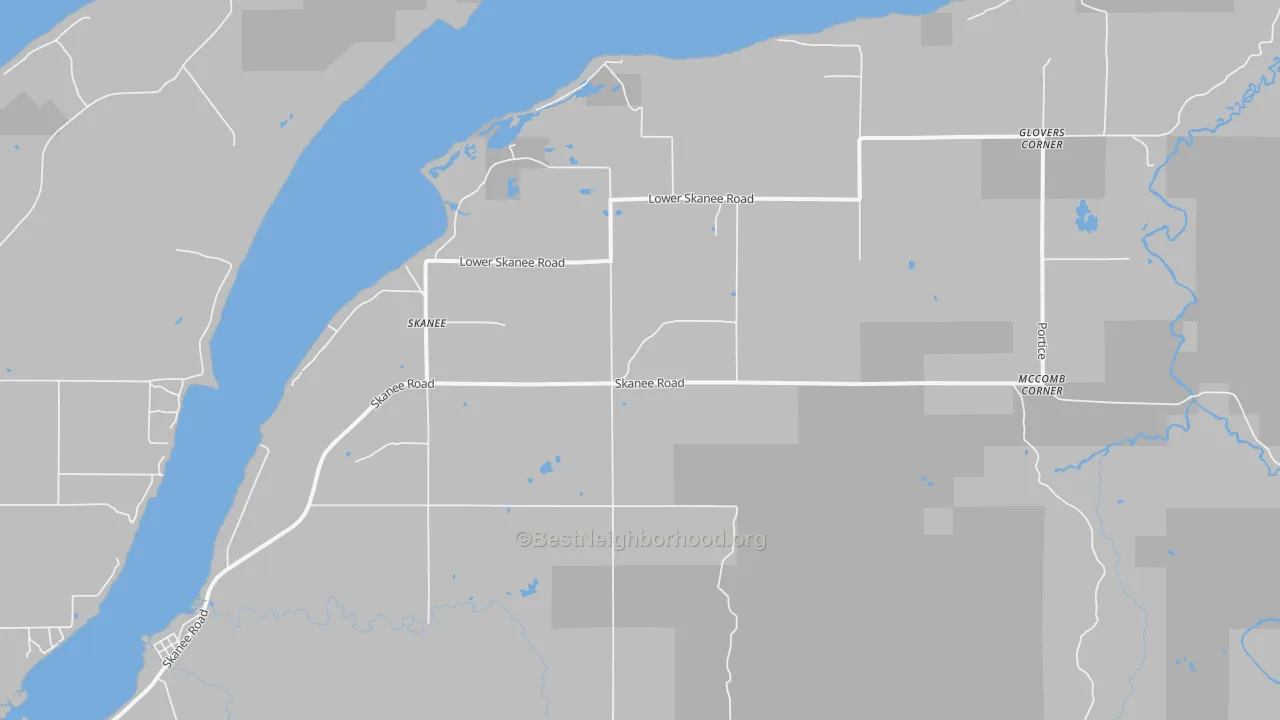 Bike Grade map of 49962, MI