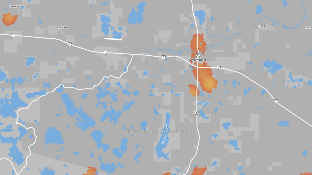 Bike Grade map of 49969, MI