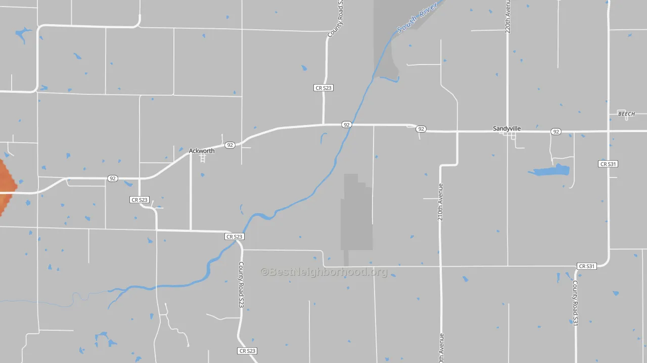 Bike Grade map of 50001, IA
