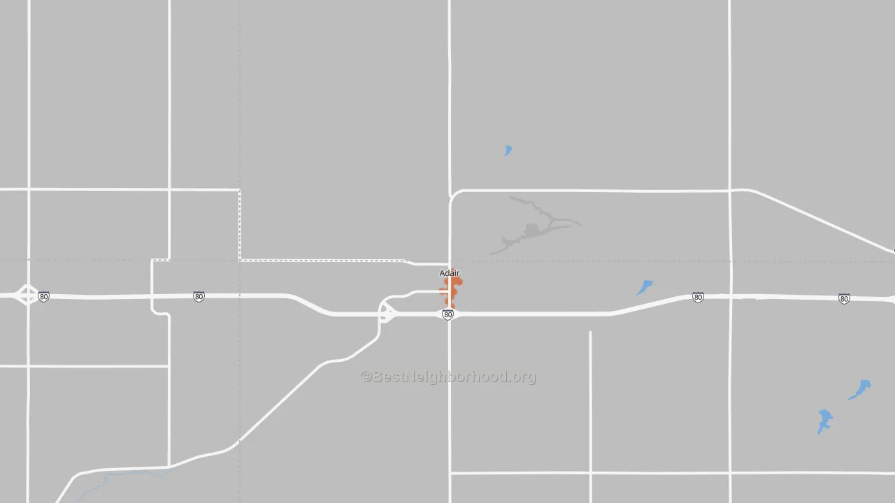 Bike Grade map of 50002, IA