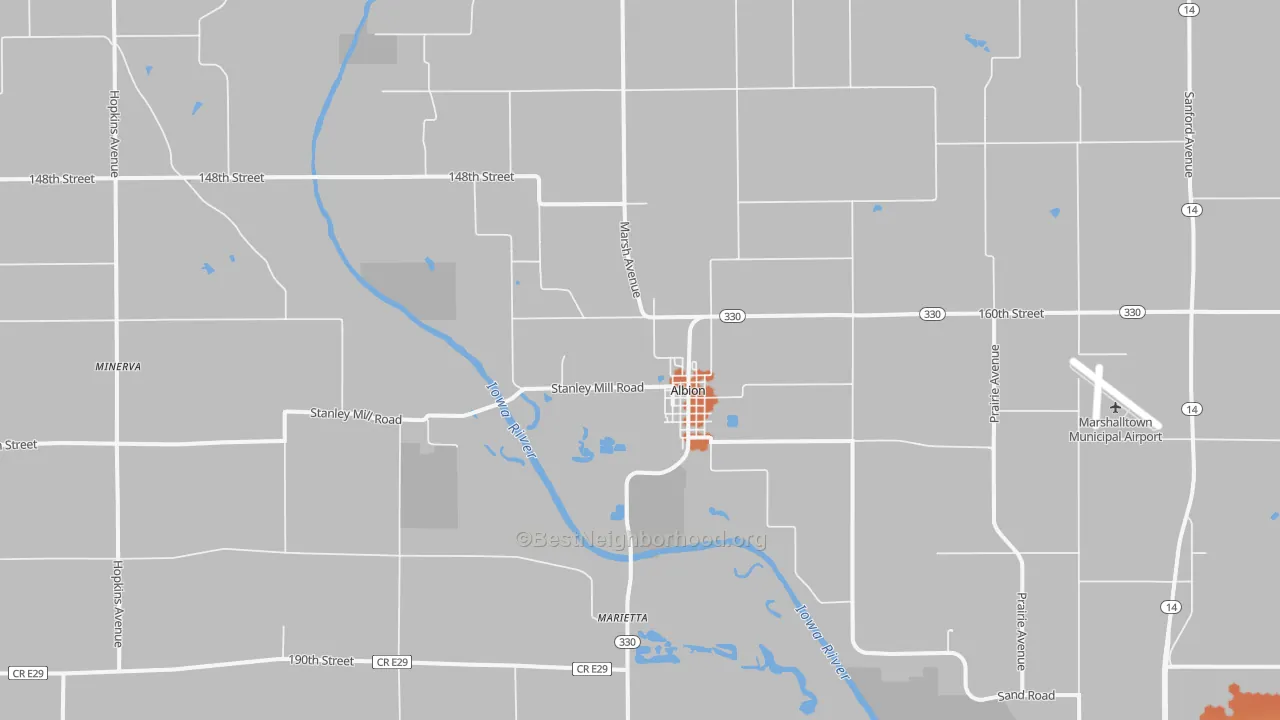 Bike Grade map of 50005, IA