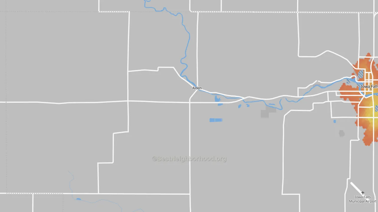 Bike Grade map of 50006, IA