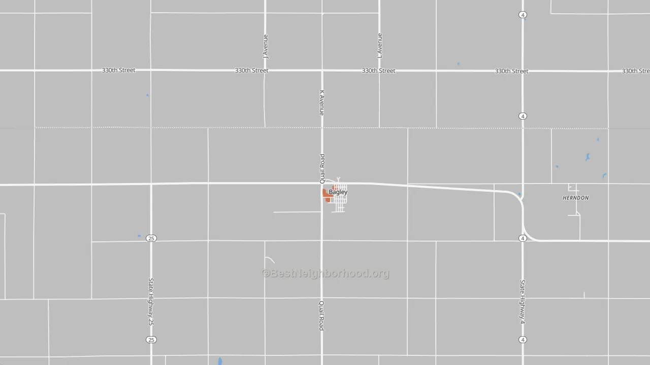 Bike Grade map of 50026, IA