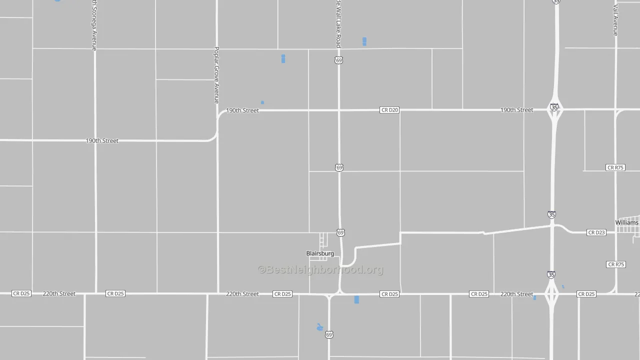 Bike Grade map of 50034, IA