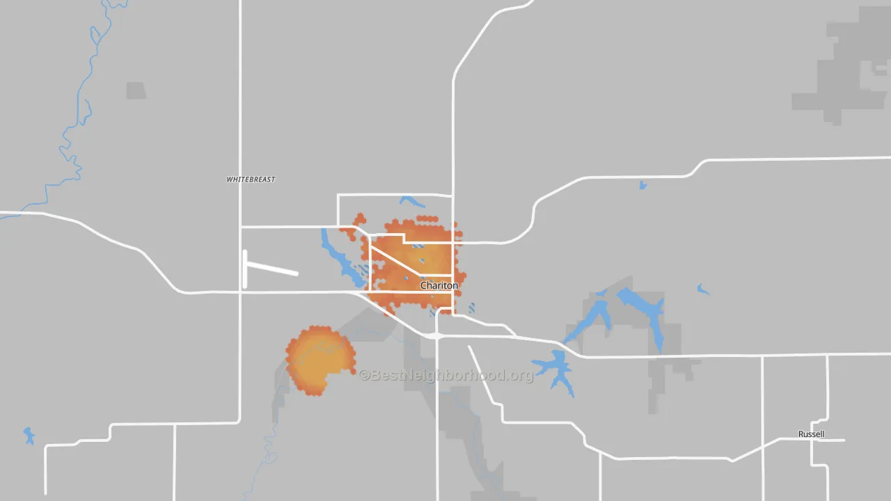 Bike Grade map of 50049, IA