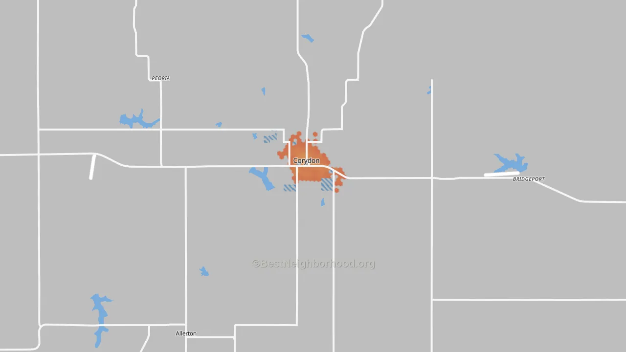 Bike Grade map of 50060, IA