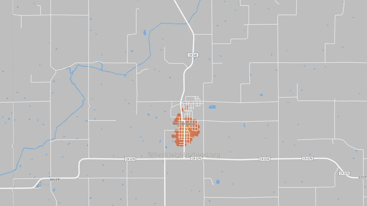 Bike Grade map of 50062, IA