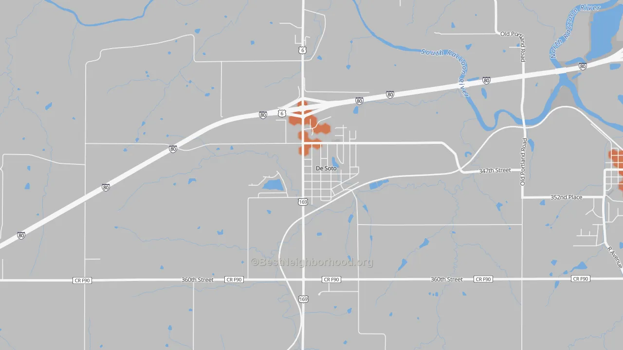 Bike Grade map of 50069, IA