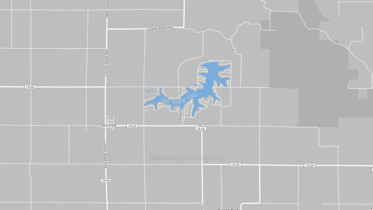 Bike Grade map of 50074, IA